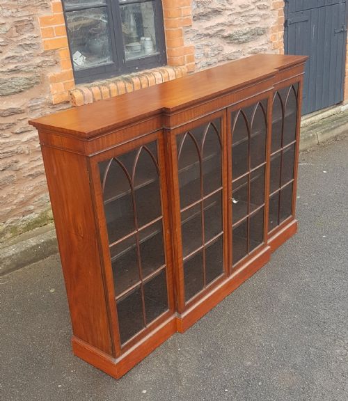 VICTORIAN MAHOGANY LIBRARY BOOKCASE - ADDITIONAL PHOTO 4