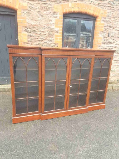 victorian mahogany library bookcase - CATEGORY: ANTIQUE BOOKCASES - DATED 19TH CENTURY