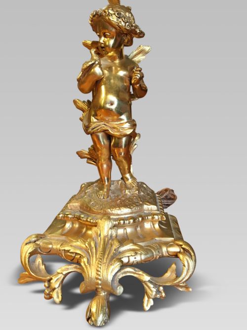 CANDELABRA PAIR IN GILT METAL C 1930 - ADDITIONAL PHOTO 3