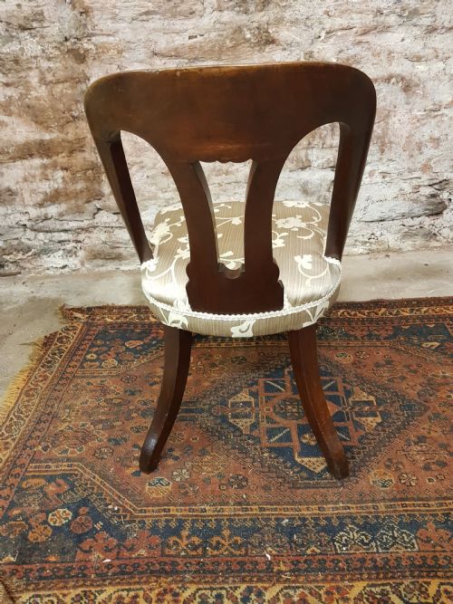 VICTORIAN MAHOGANY DESK CHAIR - ADDITIONAL PHOTO 1