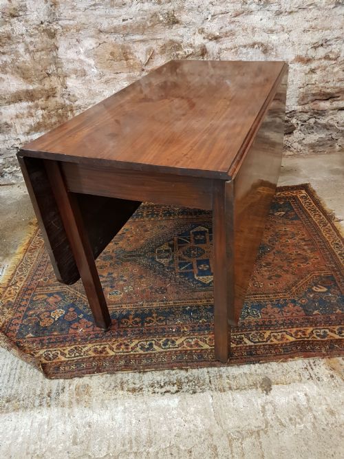 GEORGIAN MAHOGANY DROP LEAF DINNING TABLE - ADDITIONAL PHOTO 2