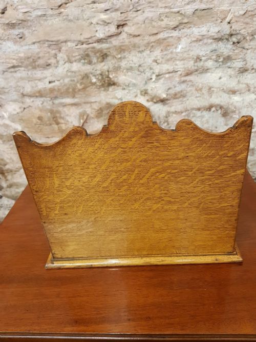 VICTORIAN OAK WRITING SLOPE - ADDITIONAL PHOTO 3