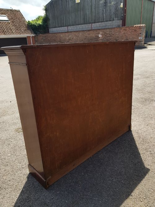 VICTORIAN MAHOGANY OPEN BOOKCASE - ADDITIONAL PHOTO 5