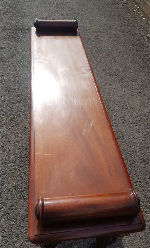 VICTORIAN MAHOGANY WINDOW SEAT - ADDITIONAL PHOTO 1