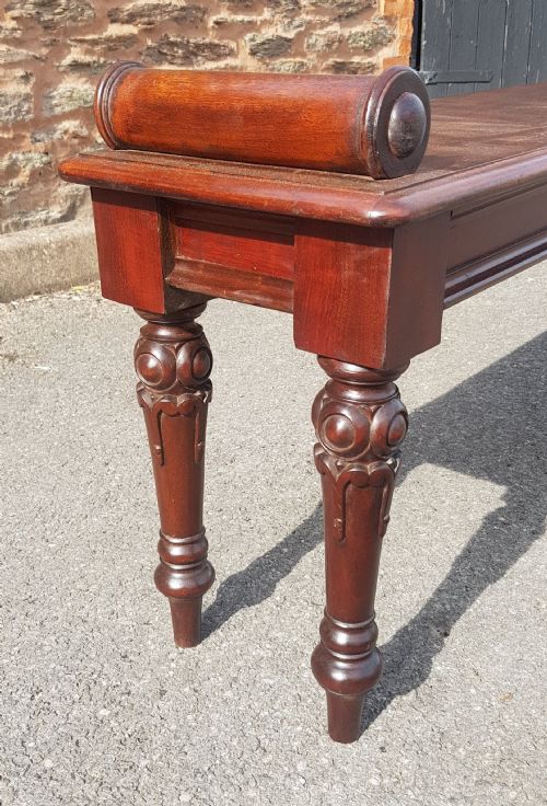 VICTORIAN MAHOGANY WINDOW SEAT - ADDITIONAL PHOTO 3