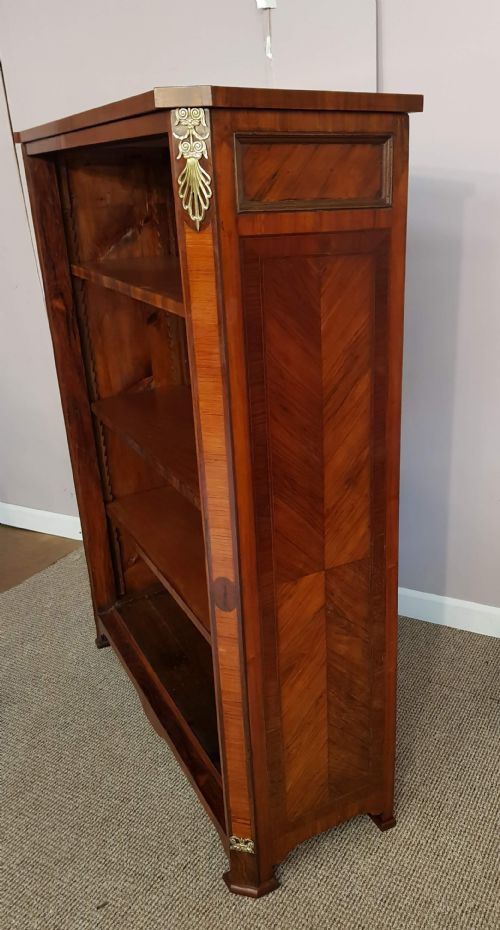 FRENCH VICTORIAN KINGWOOD AND ROSEWOOD OPEN BOOKCASE - ADDITIONAL PHOTO 2
