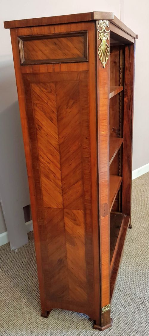 FRENCH VICTORIAN KINGWOOD AND ROSEWOOD OPEN BOOKCASE - ADDITIONAL PHOTO 3