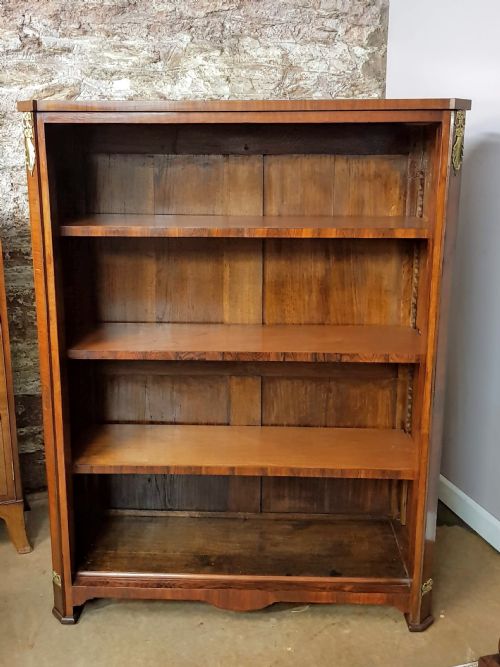 FRENCH VICTORIAN KINGWOOD AND ROSEWOOD OPEN BOOKCASE - ADDITIONAL PHOTO 5