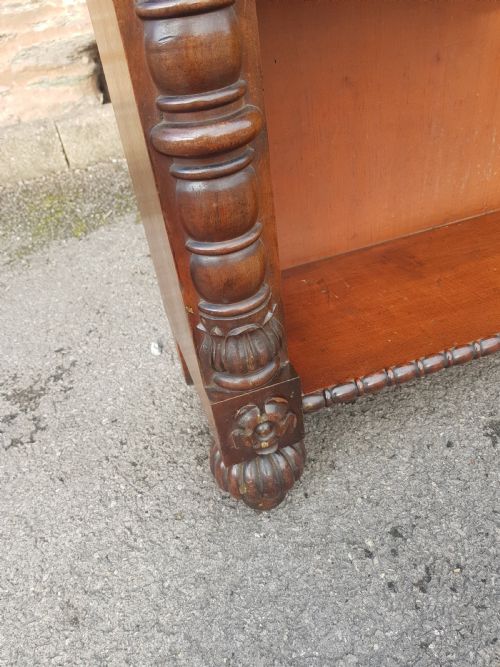 WILLIAM THE FOURTH MAHOGANY DOUBLE OPENED BOOKCASE - ADDITIONAL PHOTO 7