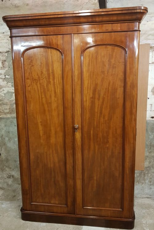 victorian mahogany two door wardrobe - CATEGORY: ANTIQUE WARDROBES - DATED VICTORIAN