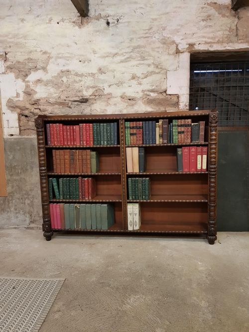 WILLIAM THE FOURTH MAHOGANY DOUBLE OPENED BOOKCASE - ADDITIONAL PHOTO 1