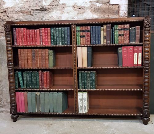 WILLIAM THE FOURTH MAHOGANY DOUBLE OPENED BOOKCASE - ADDITIONAL PHOTO 2