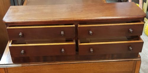 VICTORIAN MAHOGANY TABLE TOP CHEST - ADDITIONAL PHOTO 1