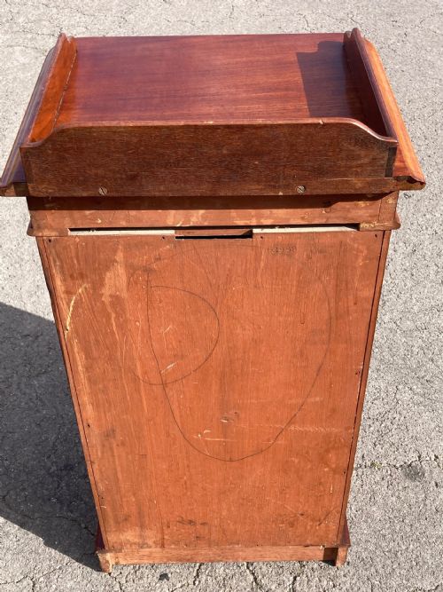 MAHOGANY BEDSIDE CABINET C1850 - ADDITIONAL PHOTO 5