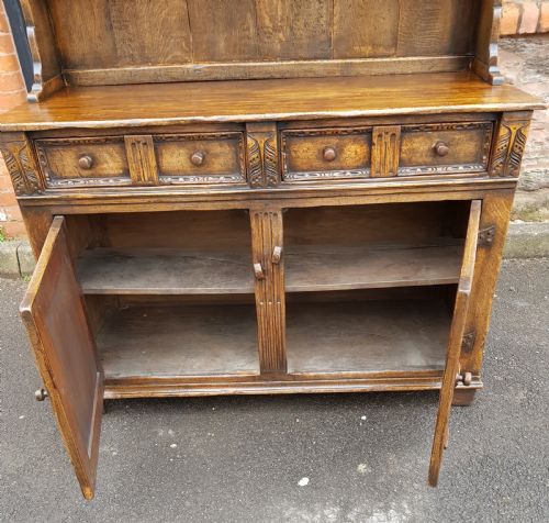 1920S PERIOD STYLE OAK DRESSER - ADDITIONAL PHOTO 2