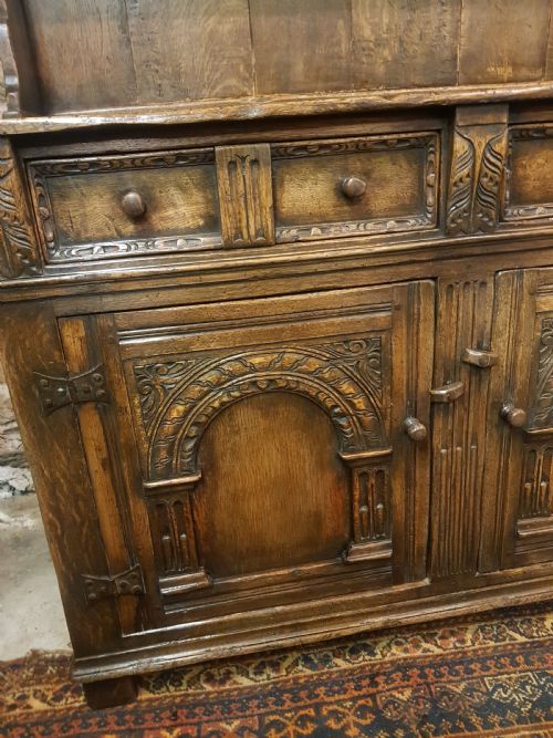 1920S PERIOD STYLE OAK DRESSER - ADDITIONAL PHOTO 6