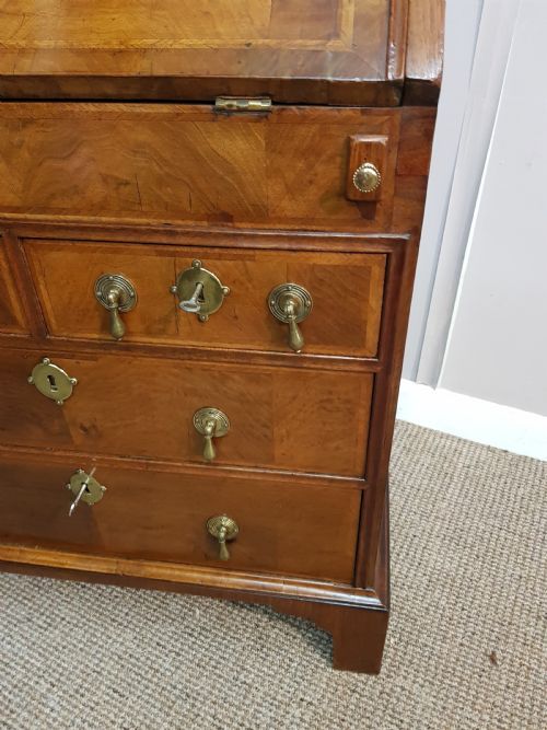 EDWARDIAN WALNUT BUREAU - ADDITIONAL PHOTO 2
