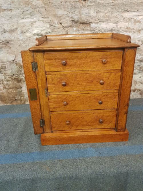 PAIR OF MINIATURE VICTORIAN WELLINGTON CHESTS - ADDITIONAL PHOTO 1