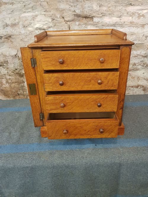 PAIR OF MINIATURE VICTORIAN WELLINGTON CHESTS - ADDITIONAL PHOTO 2