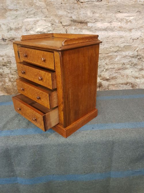 PAIR OF MINIATURE VICTORIAN WELLINGTON CHESTS - ADDITIONAL PHOTO 3