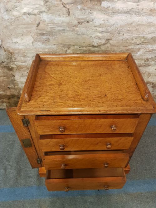 PAIR OF MINIATURE VICTORIAN WELLINGTON CHESTS - ADDITIONAL PHOTO 4
