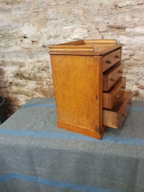 PAIR OF MINIATURE VICTORIAN WELLINGTON CHESTS - ADDITIONAL PHOTO 7