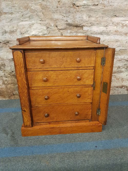 PAIR OF MINIATURE VICTORIAN WELLINGTON CHESTS - ADDITIONAL PHOTO 9