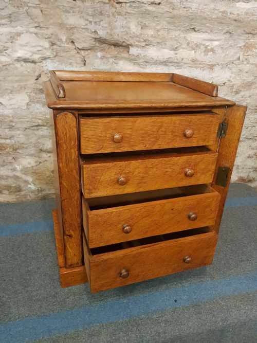 PAIR OF MINIATURE VICTORIAN WELLINGTON CHESTS - ADDITIONAL PHOTO 10