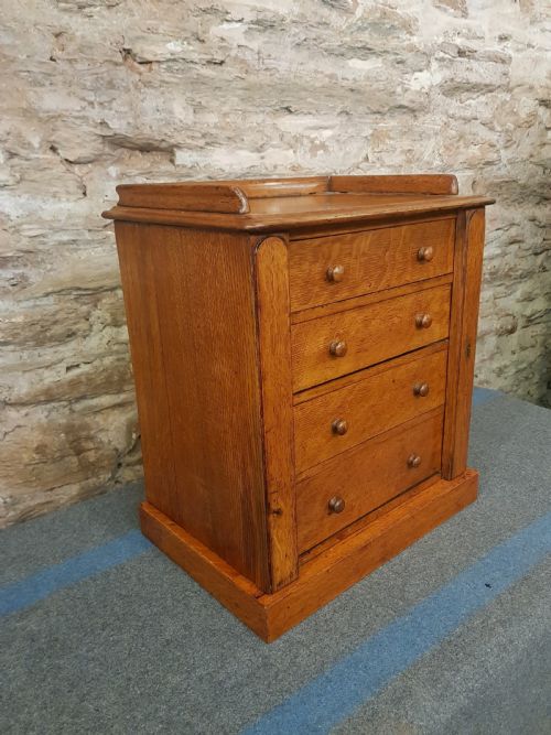 PAIR OF MINIATURE VICTORIAN WELLINGTON CHESTS - ADDITIONAL PHOTO 11
