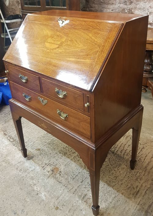 EDWARDIAN INLAID BUREAU - ADDITIONAL PHOTO 3