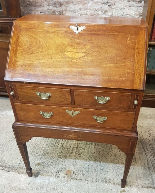 EDWARDIAN INLAID BUREAU - ADDITIONAL PHOTO 5