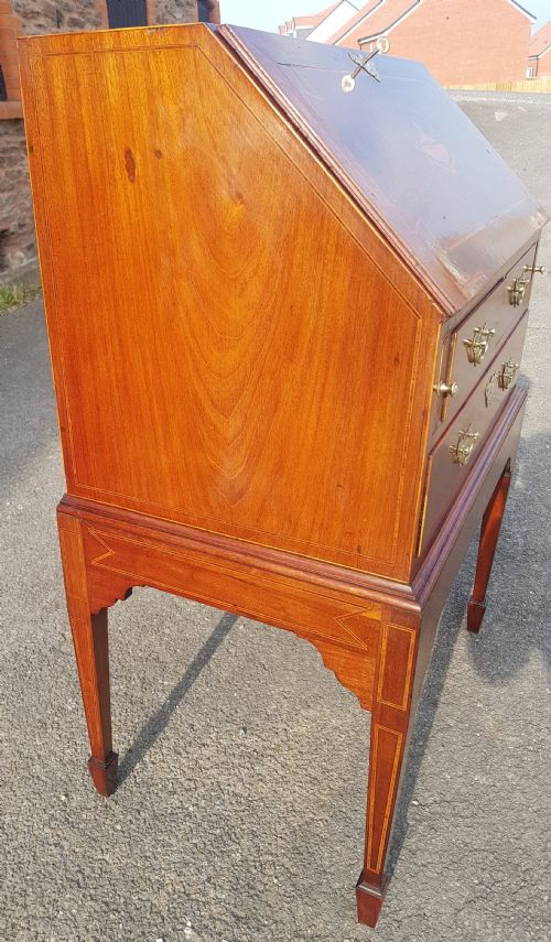 EDWARDIAN INLAID BUREAU - ADDITIONAL PHOTO 7