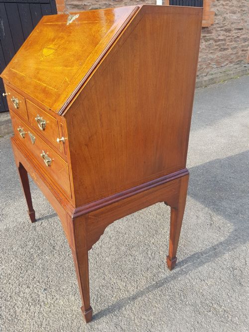 EDWARDIAN INLAID BUREAU - ADDITIONAL PHOTO 9