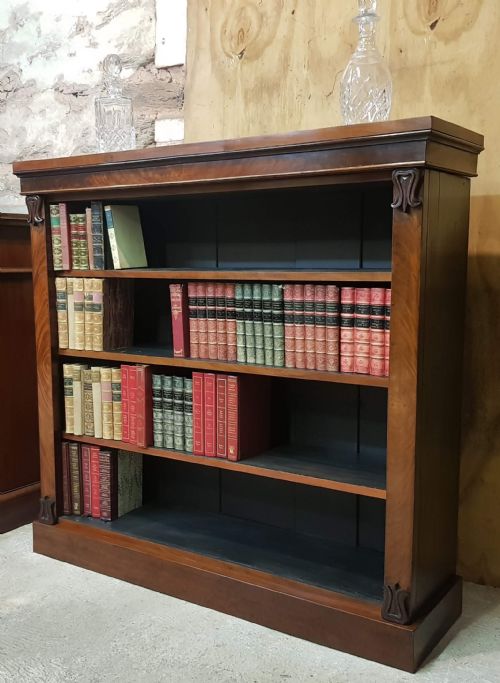 VICTORIAN MAHOGANY BOOKCASE - ADDITIONAL PHOTO 3
