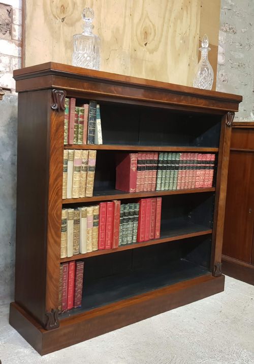 VICTORIAN MAHOGANY BOOKCASE - ADDITIONAL PHOTO 4