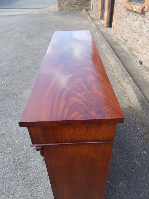 VICTORIAN MAHOGANY OPEN BOOKCASE - ADDITIONAL PHOTO 1