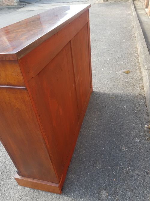 VICTORIAN MAHOGANY OPEN BOOKCASE - ADDITIONAL PHOTO 2