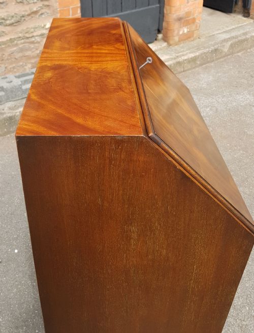 1920S FLAME MAHOGANY BUREAU - ADDITIONAL PHOTO 3