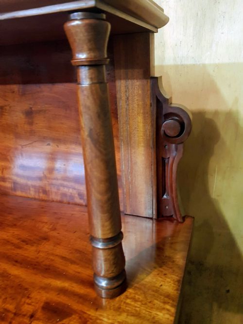 EARLY VICTORIAN MAHOGANY CHIFFONIER BOOKCASE - ADDITIONAL PHOTO 9