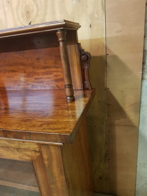 EARLY VICTORIAN MAHOGANY CHIFFONIER BOOKCASE - ADDITIONAL PHOTO 6