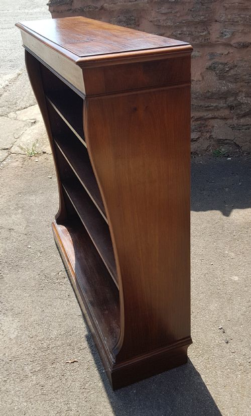 1920S WALNUT OPEN BOOKCASE - ADDITIONAL PHOTO 1