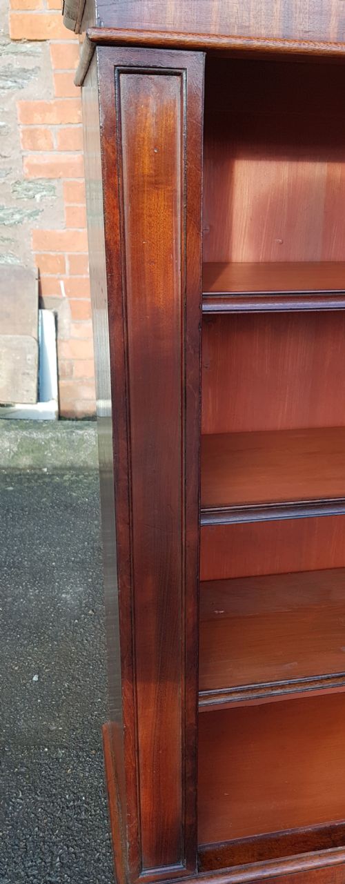 VICTORIAN MAHOGANY OPEN BOOKCASE - ADDITIONAL PHOTO 1