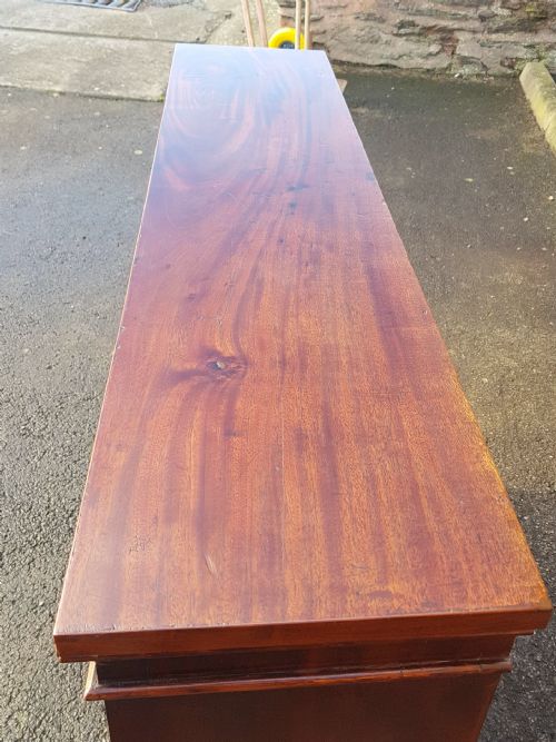 VICTORIAN MAHOGANY OPEN BOOKCASE - ADDITIONAL PHOTO 5