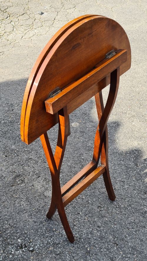 VICTORIAN WALNUT FOLDING COACHING TABLE CAMPAIGN TABLE - ADDITIONAL PHOTO 1