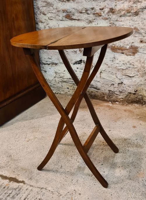 VICTORIAN WALNUT FOLDING COACHING TABLE CAMPAIGN TABLE - ADDITIONAL PHOTO 3