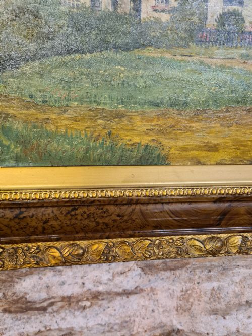 PAIR OF 1920S OIL PAINTINGS OF COUNTRY COTTAGE SCENES - ADDITIONAL PHOTO 3