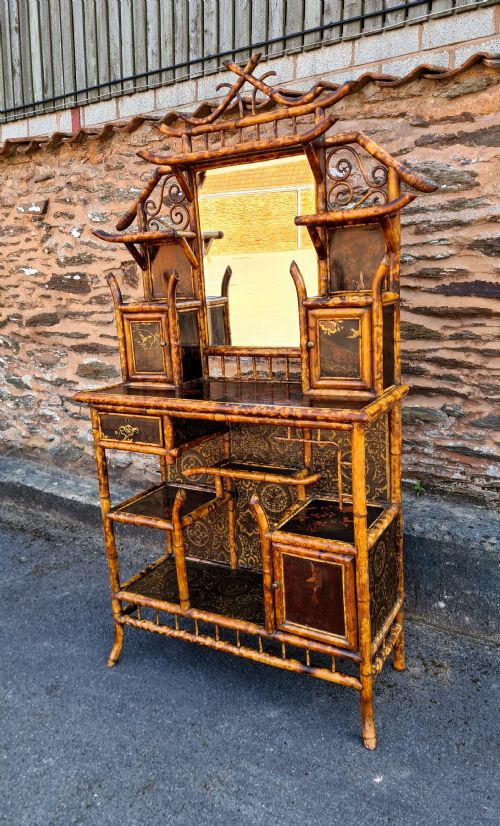 19TH CENTURY BAMBOO CABINET - ADDITIONAL PHOTO 1