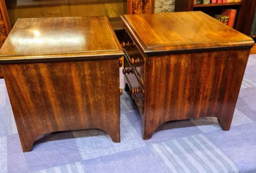 PAIR OF VICTORIAN MAHOGANY TABLE TOP CHEST - ADDITIONAL PHOTO 3