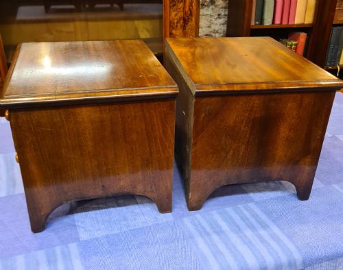 PAIR OF VICTORIAN MAHOGANY TABLE TOP CHEST - ADDITIONAL PHOTO 4