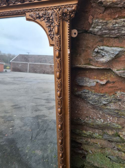 VICTORIAN GILT OVERMANTLE MIRROR - ADDITIONAL PHOTO 2